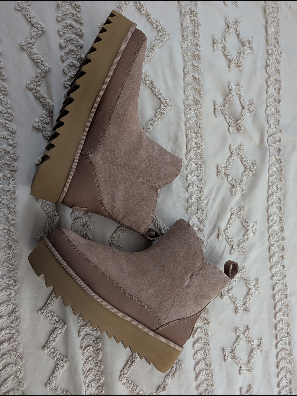 UGG Suede Platform Ankle boots - Picture 1 of 5